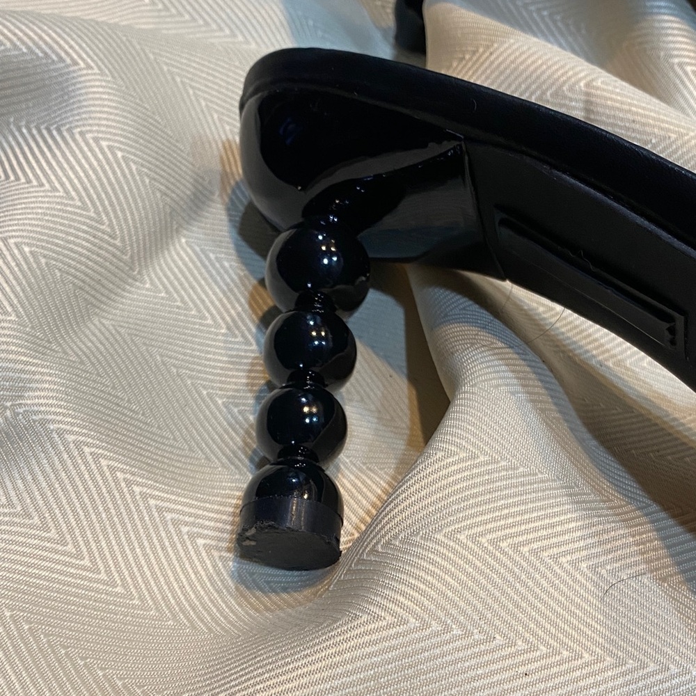 Azelea Wang Black Open Square Toe Sofi Herls - Picture 4 of 9